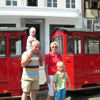 met Opa en Oma in Belgie bij de oude tram